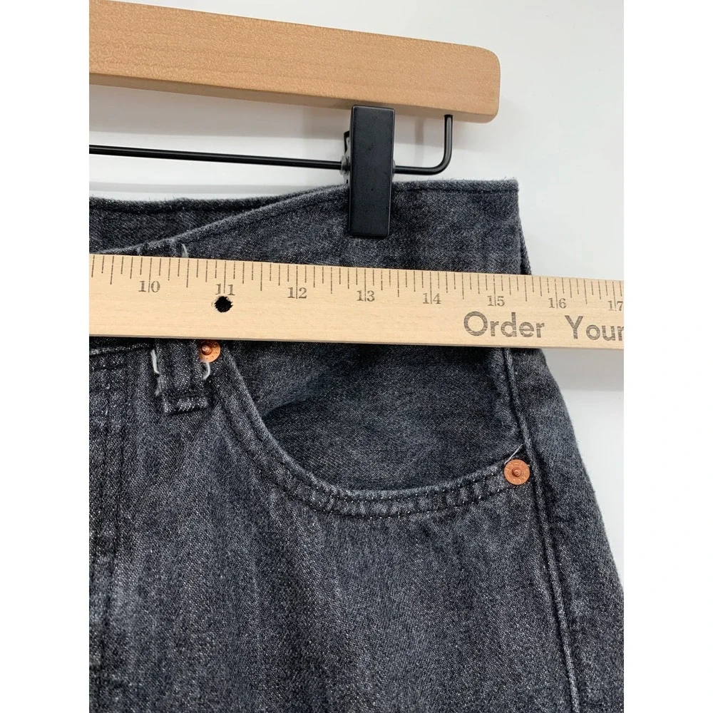 Levis 501 Jeans Mens 31x34 Black Straight Leg Button Fly Denim Pants